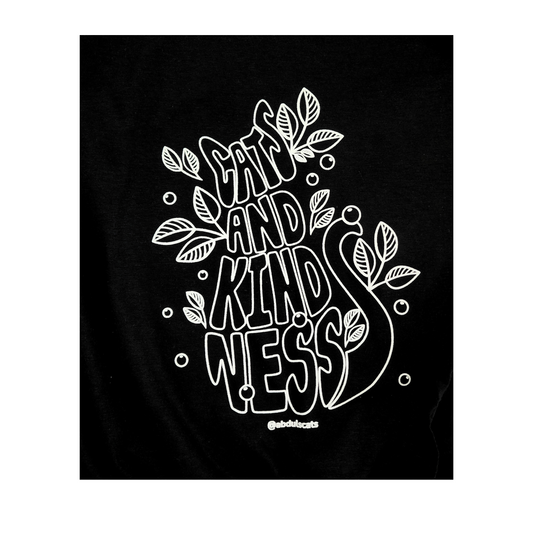 *Limited Edition* Cats & Kindness T-Shirt in Black