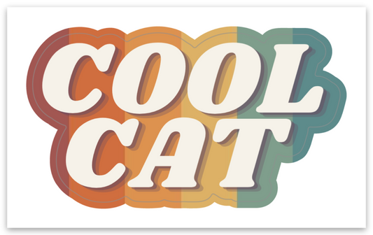 Cool Cat Sticker