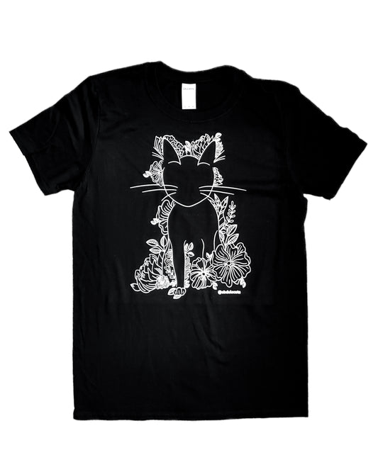 Bambi Floral Cat T-Shirt