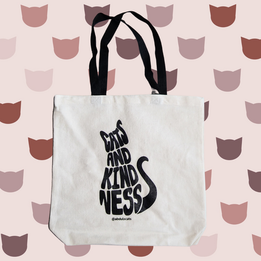 Cats & Kindness Canvas Tote Bag